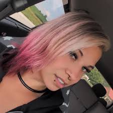 Love unusual color combinations! There's calico underneath, icy blonde