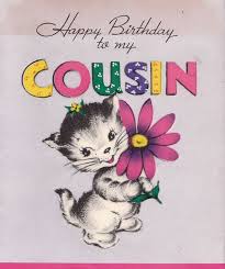 Best Funny Birthday Wishes For Cousin Sister Vintage 1940s Happy Birthday To My Cousin Greetings Card B59 Happy Birthday Cousin Happy Birthday Cousin Girl Cousin Birthday