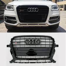 Black Front Upper Strip Grille Sq5 Style Grill For Audi Q5 Silver Ring 2013 2017 Motor Motors Trend Motorcycle Motorbike Bike Cycle Audi Q5 Audi Sq5