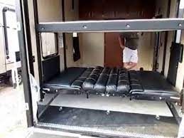 Just push a button.the electric bed lift is suited for queen and heavier beds up to 140kg. Happi Jac Bed Lift In Toy Hauler Rvs Demo A Little Outdated Now Youtube