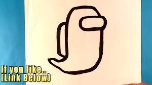 How To Draw Among Us Ghost Drawing Lesson For Beginners Ghost Drawing Drawing Lessons Halloween Drawings