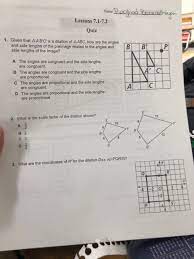 Does anyone have the answers to connections academy geometry b unit 3 sample work? Lessons 7 1 7 2 Quiz 1 Given That Da Bc Is A Chegg Com