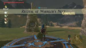 Please keep posts botw related only. Zelda Breath Of The Wild Guide Recital At Warbler S Nest Shrine Quest Voo Lota Shrine Location And Walkthrough Polygon