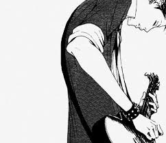 Black And White Anime Boy With Guitar Anime Boy Guitar Google Search Nana Manga Nana Osaki Nana
