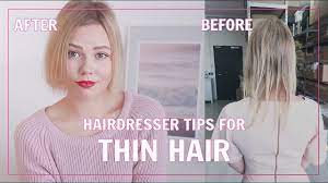 It's all about styling your hair in. Hairdresser Tips For Thin Fine Hair Kia Lindroos Youtube