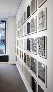 Metal Frame With Acrylic Board For Mosaic Tile Samples Showroom Interior Design Showroom Design Tile Showroom