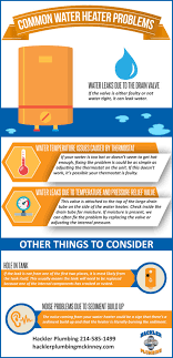 Water leaking from the bottom of the heater is usually caused by a bad drain valve. Most Common Water Heater Problems Infographic