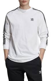 Adidas Black And White Long Sleeve Shirt Adidas Originals 3 Stripes Long Sleve T Shirt Adidasoriginals Cloth Long Sleeve Tshirt Men Long Sleeve Shirt Men Sleeve Tshirt Outfit