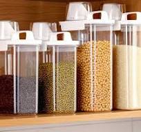 OEM/ODM Bucket Storage Box Grain Container Sustainable Plastic Airtight  Food Container Grain Cereal Rice Dispenser