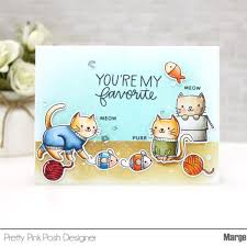 September Product Release Blog Hop Day 1 Blog Hop Pretty Pink Posh Cat Cards