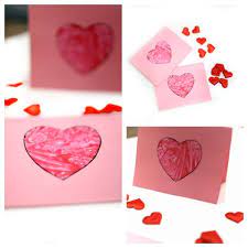 This valentine's day card is as cute as, well, a button. Toddler Valentines Day Cards Red Ted Art Make Crafting With Kids Easy Fun