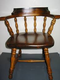Vintage Ethan Allen Wood Antiqued Pine Old Tavern Dining Student Chair 12 6001 Vintage Chairs Student Chair Chair