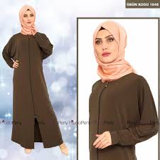 Onden Fermuarli 1048 Yarasa Kol Ferace Haki Trenckot Hirkalar Mont