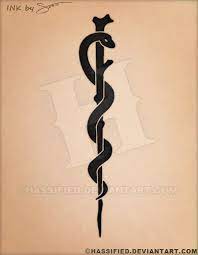 Some designs even include jumper cables. Rod Of Asclepius Tattoo By Hassified On Deviantart
