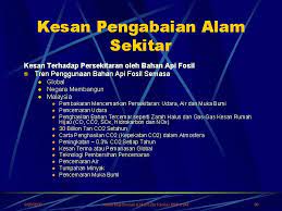 Kesan pencemaran terhadap alam sekitar sangat meluas, antaranya ialah fakta pencemaran alam sekitar. Alam Sekitar Khazanah Untuk Pembangunan Mampan Rag 121