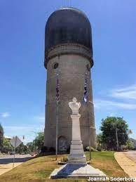 Made of joliet limestone, the tower is 147 feet tall, has an. Ypsilanti Mi Phallic Water Tower