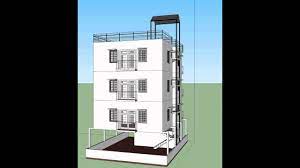 Small 3 Storey House With Roofdeck Youtube 3 Storey House Building Plan House Design