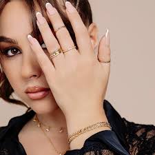 Zoe Gold Crystal Ring