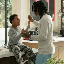 In a recent interview, wiz khalifa revealed that he was quiet about the details of his wife amber rose's pregnancy, out concern for her sensitivity. Oreo Song With Wiz Khalifa And His Son Sebastian Popsugar Family