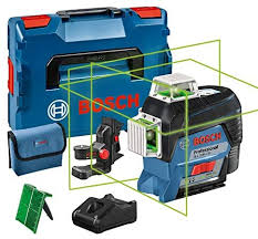 Bosch Professional System 12 V laser liniowy GLL 3-80 CG (1 akumulator 12  V, zielona wiązka, do pracy w pomieszczeniach, współpraca z aplikacją,  uchwyt, zasięg pracy: 30 m, walizka L-BOXX) : Amazon.pl: