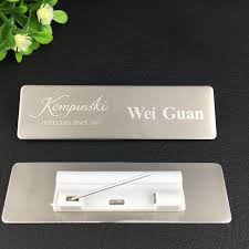 10pcs 7020mm Blank Stainless Steel Name Tag Name Badge Holder With Safety Pin Mirror Metal Badge 1 Name Badges Name Tag Design Badge Holders