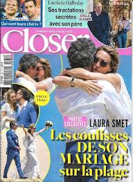 Sa famille doit le prendre pour un rigolo les soeurs de son père n'étaient mème pas présentes à son mariage ! Closer N 732 21 06 2019 Laura Smet Coulisses Du Mariage Laeticia Hallyday Les Obama