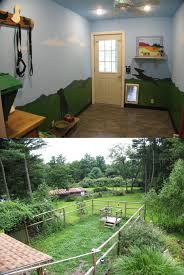 Dog Room With An Attached Dog Yard This Is Exactly My Dream For My Pups I Want Rabbits And This Is A Great Idea For Them Too Dog Yard Dog