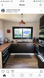 Maison Cuisineamenagement Cuisineblancheetbois Cuisinedeco Cuisineikea Cuisinemoderne Cuisinenoireetbois Cuisineouverteilot Maison En 2020 Cuisine Moderne