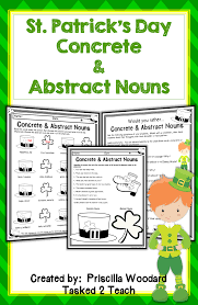John, fatima, singh, michael, tom and so on. St Patrick S Day Concrete Abstract Nouns Concrete And Abstract Nouns Abstract Nouns Task Cards