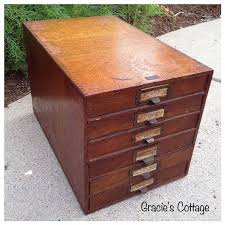 Xingyuan industrial luoyang co., ltd. Vintage Small Flat File Drawers Tabletop Dovetailed Wood Storage All Original Wood Storage Flat Files Table Top