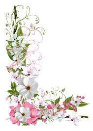 Pink And Green Spring Decor Png Picture Clipart Imagem Floral Molduras Decoradas Imagens Clipart