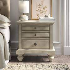 Nightstand 3 drawers with open storage end side table bedroom furniture white. Kelly Clarkson Home Philomena 2 Drawer Nightstand In Antique White Reviews Wayfair