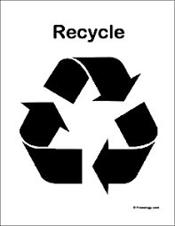 Recycle signs from creative safety supply. Black And White Recycling Symbol Poster Freeology