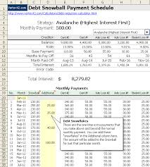 Debt Reduction Calculator Debt Snowball Calculator