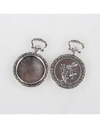 Full range of pendant cabochon settings will satisfied your demands. Tibetan Style Alloy Pendant Cabochon Settings Flat Round With Rabbit Antique Silver Tray 20mm 39x27x4mm Hole 9x4mm Bead Lt