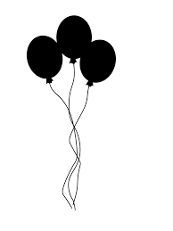 Black And White Balloons Png Clipart Balloons Silhouette By Viktoria Lyn On Deviantart Dinosaur Silhouette Black And White Art Drawing Outline Art