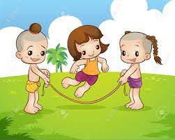 Origen de los juegos tradicionales. Ninos Tailandeses Tradicionales Estan Jugando El Juego Tradicional Tailandes Ilustraciones Vectoriales Clip Art Vectorizado Libre De Derechos Image 49962143