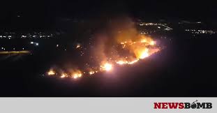 Χρυσοχοΐδης για τη μεγάλη φωτιά στην αχαΐα: Fwtia Sthn Patra Olonyxtia Maxh Me Tis Floges Sta Syxaina Newsbomb Eidhseis News