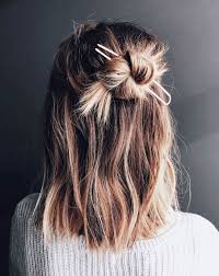 You love your short hair but you my think that there are not so much hair styling option for short hair. 16 Half Bun Hairstyles For 2021 How To Do A Half Bun Tutorial