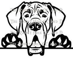 Black Great Dane Etsy Black Great Danes Great Dane Dog Silhouette
