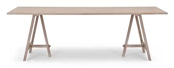 Trestle counter height table base frames. Hebden Oak Trestle Dining Table Neptune