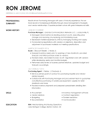 Winning Purchasing Manager Resume Example Myperfectresume