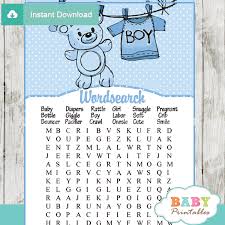 Simply cut the page in half and pass out copies to each guest, the first person to find all 3 occurrences of the word baby wins. Shower Baby Downloadable Baby Shower Word Search Pdf