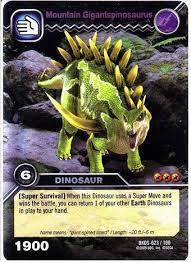 Gigantspinosaurus Dinosaur King Fandom Dinosaur Cards New Pokemon Dinosaur
