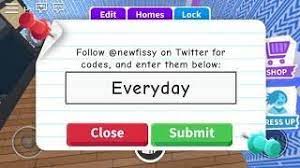 New Adopt Me Code 2019 One Code Roblox Codes Roblox Wish App