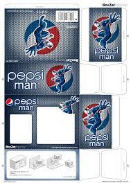 Papertoy Pepsi Man Boxzet 1 Paper Toys Pepsi Man Paper