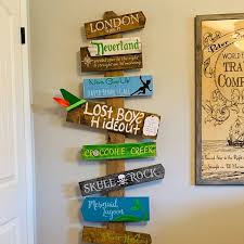 Lost Boys Hideout Door Sign Peter Pan Etsy Nursery Signs Directional Signs Peter Pan