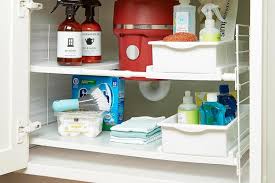 21 Container Store Products Professional Organizers Use In Their Homes Under Sink Organization Sink Organizer Under Kitchen Sinks