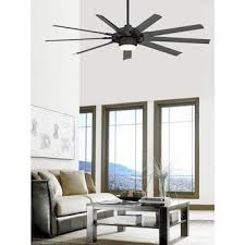 Find the best 72 inch ceiling fans for your home in 2021 with the carefully curated selection available to shop at houzz. Fanimation Studio Collection Slinger V2 72 In Matte Black Led Ceiling Fan With Light Remote Control And Light Kit 9 Blade Lowes Com Ceiling Fan With Light Ceiling Fan Fan Light