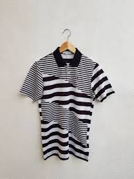 Black And White Polo Shirt Stripes Buy Calvin Klein Vintage 90s Clavin Klein Ck Golf Cross Stripes Logo Black And White Polos Shirt Size M Size White Polo Shirt Mens Casual Outfits Polo Shirt